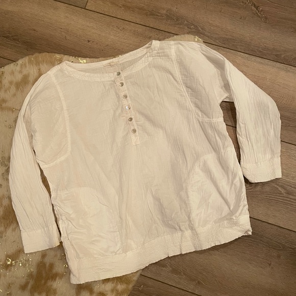 Eileen Fisher Tops - Eileen fisher white organic cotton blouse
